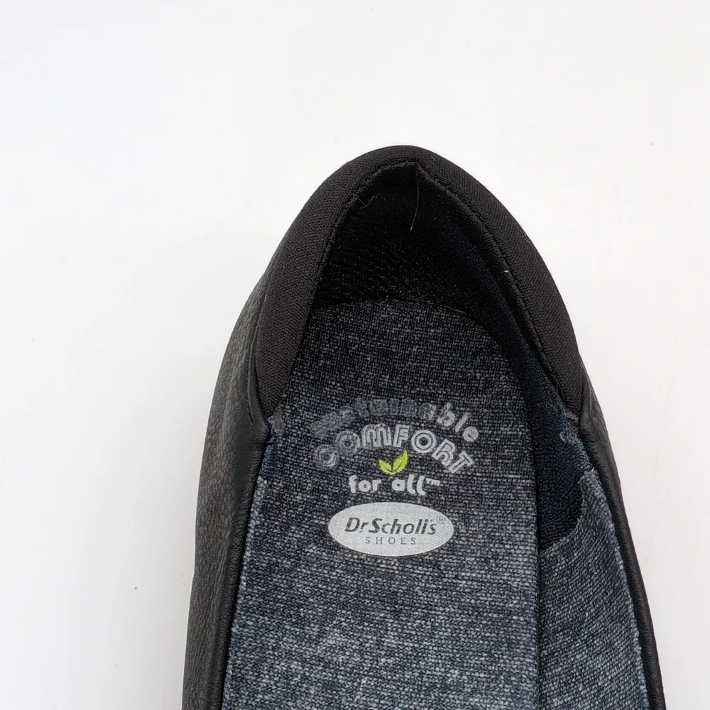 Dr. Scholl's Shoes Womens Rate Black 8.5 Faux Leather Loafer Walking Comfort - Picture 11 of 11